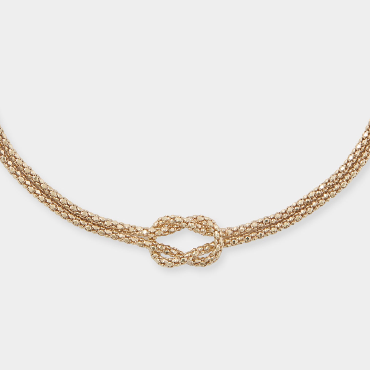 18K 金双缠绳手链 2.7 克,长度 19 厘米