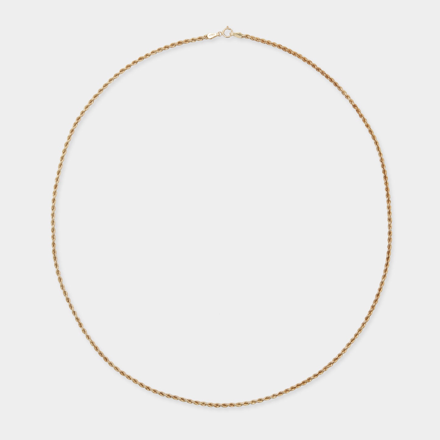 18 K Gold Rope Chain necklace