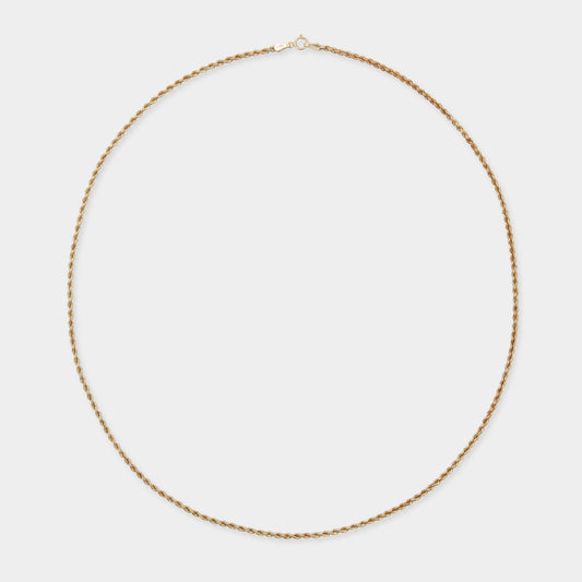 18 K Gold Rope Chain necklace