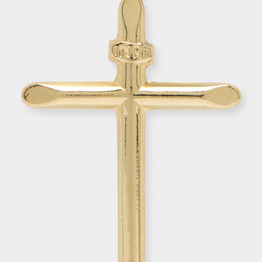 18K Yellow Gold Cross/Crucifix length
