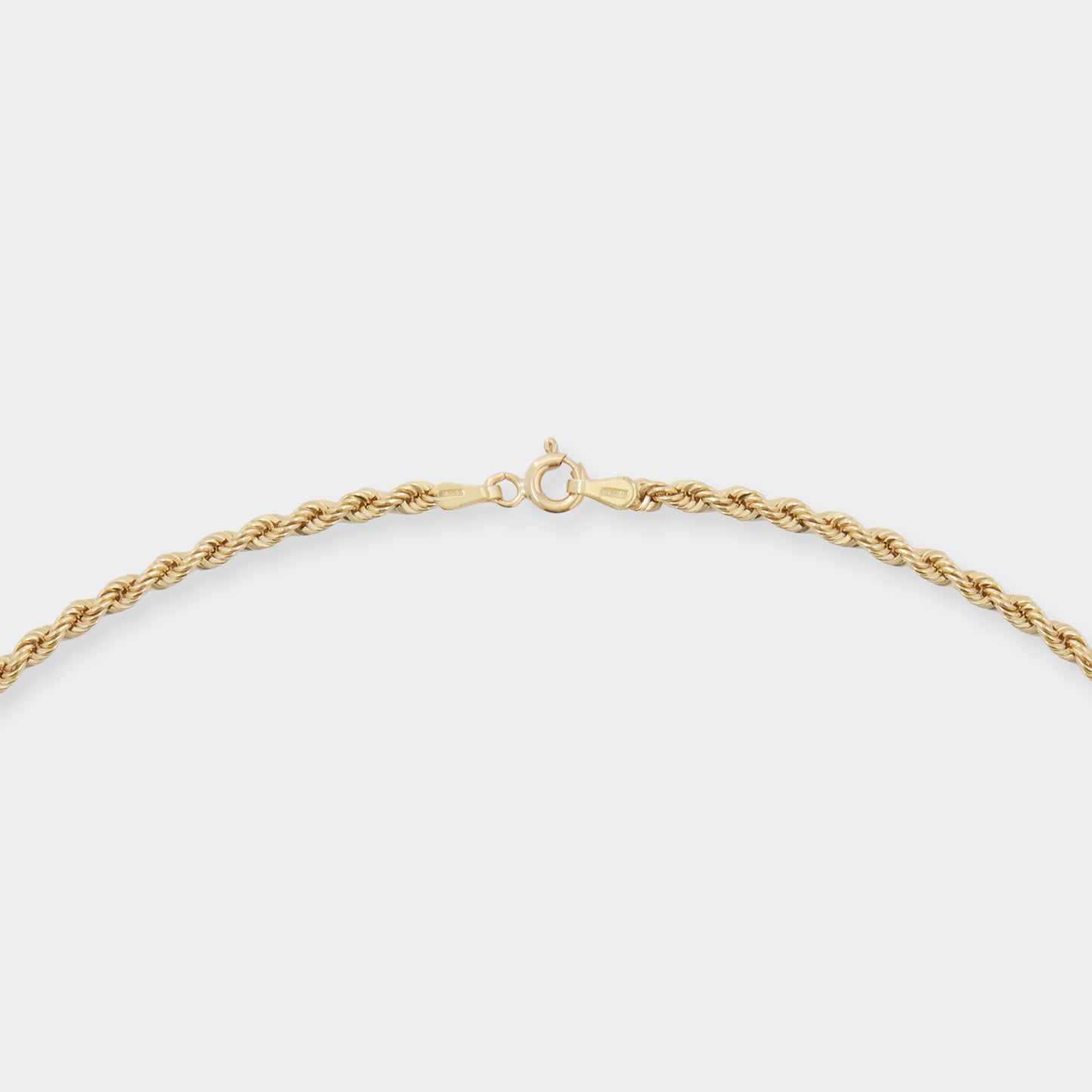 18K Yellow Gold Rope chain necklace