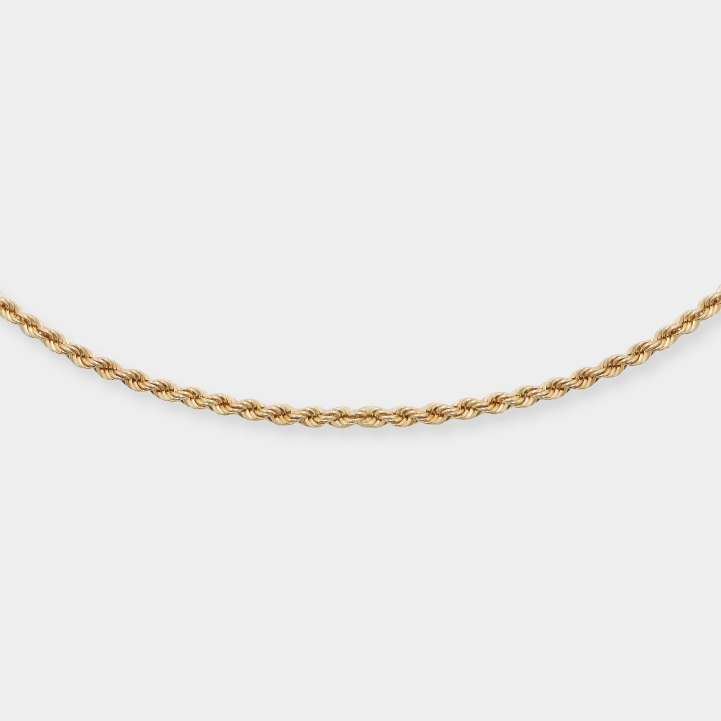 18K Yellow Gold Rope chain necklace