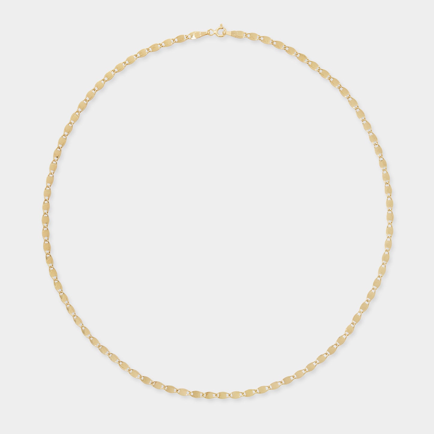 18K Yellow Gold Partridge eye flat link
