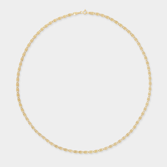 18K Yellow Gold Partridge eye flat link