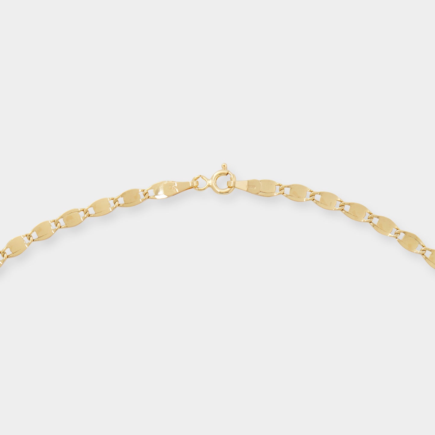 18K Yellow Gold Partridge eye flat link