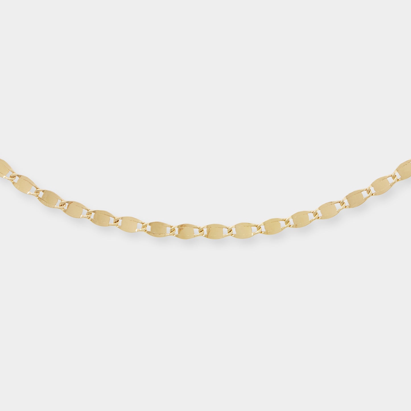 18K Yellow Gold Partridge eye flat link