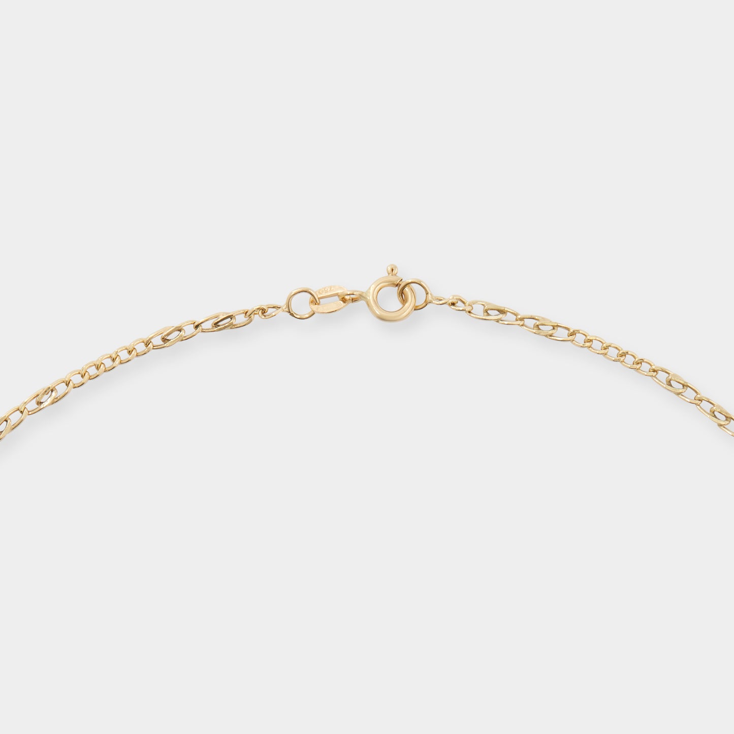 18 K Yellow Gold Classic Chain Infinity links necklace