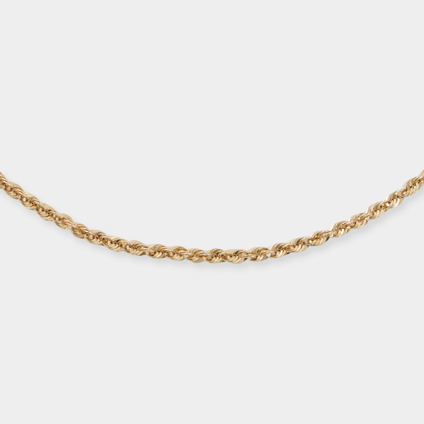 18K Yellow Gold Singapore chain necklace