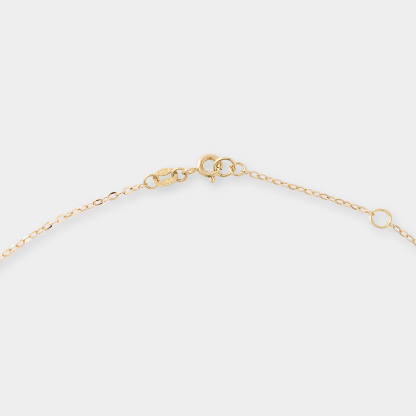 18 K Yellow & White Gold Oval Links Necklace