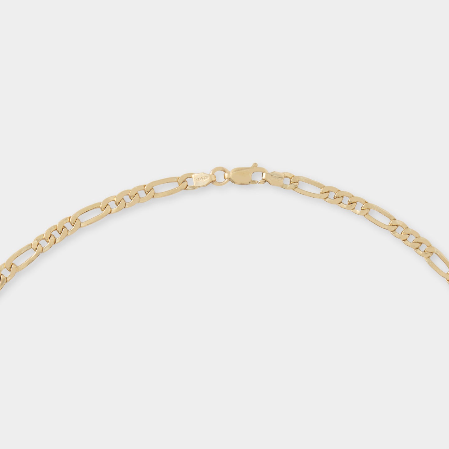 18 K Gold Figaro Link Necklace