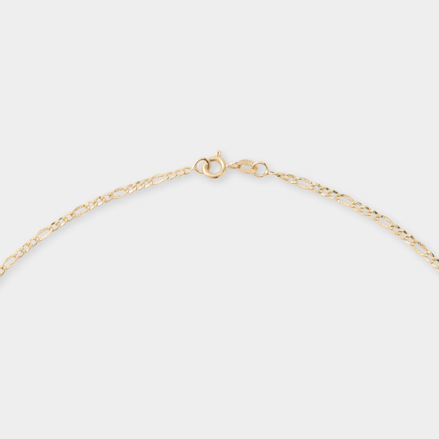 18 K Gold Figaro Link Necklace