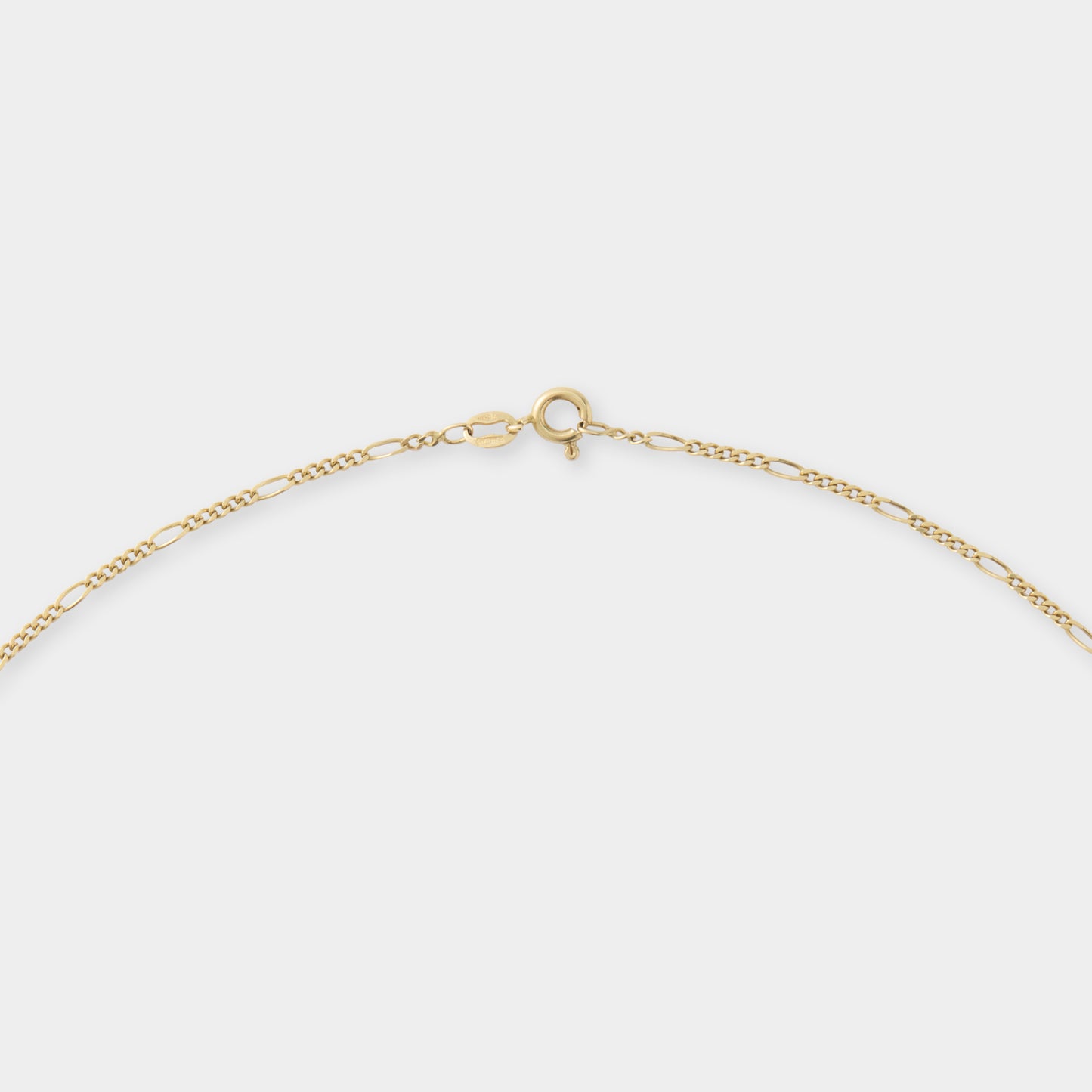 18 K Gold Figaro Link Necklace