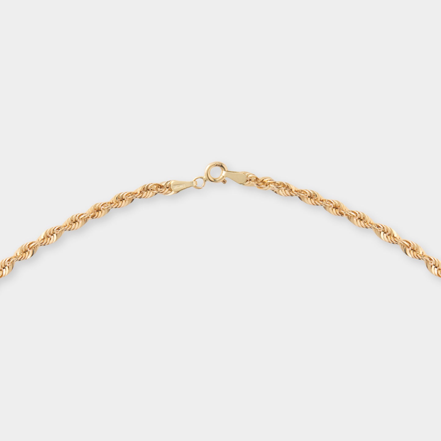 18K Gold Rope chain Necklace