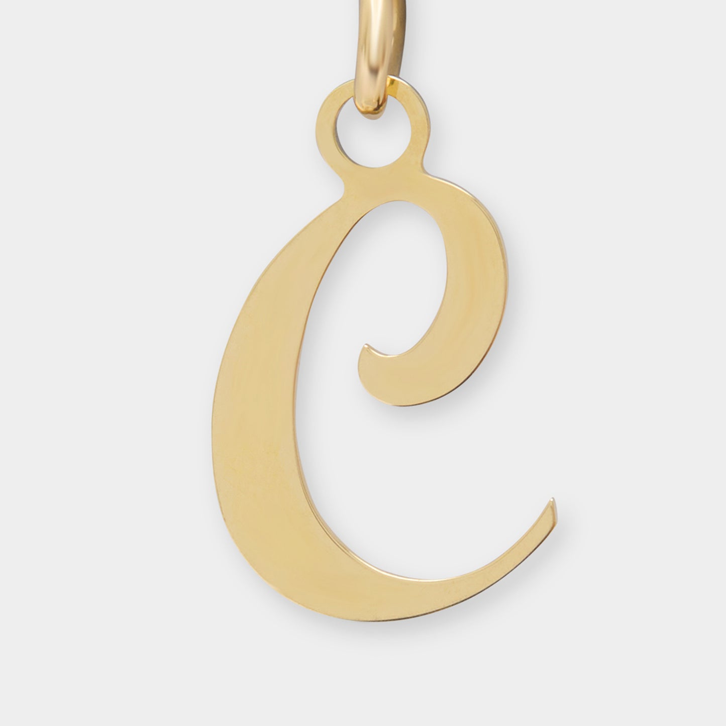 18 K Gold Alphabet Letter C