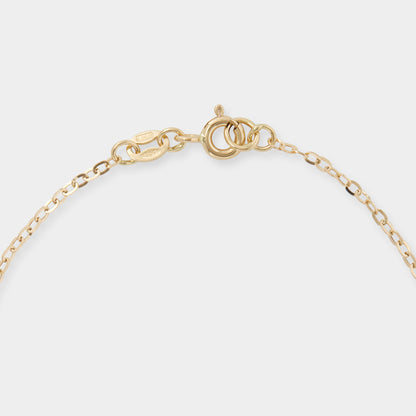 18 K Yellow and white gold twin link