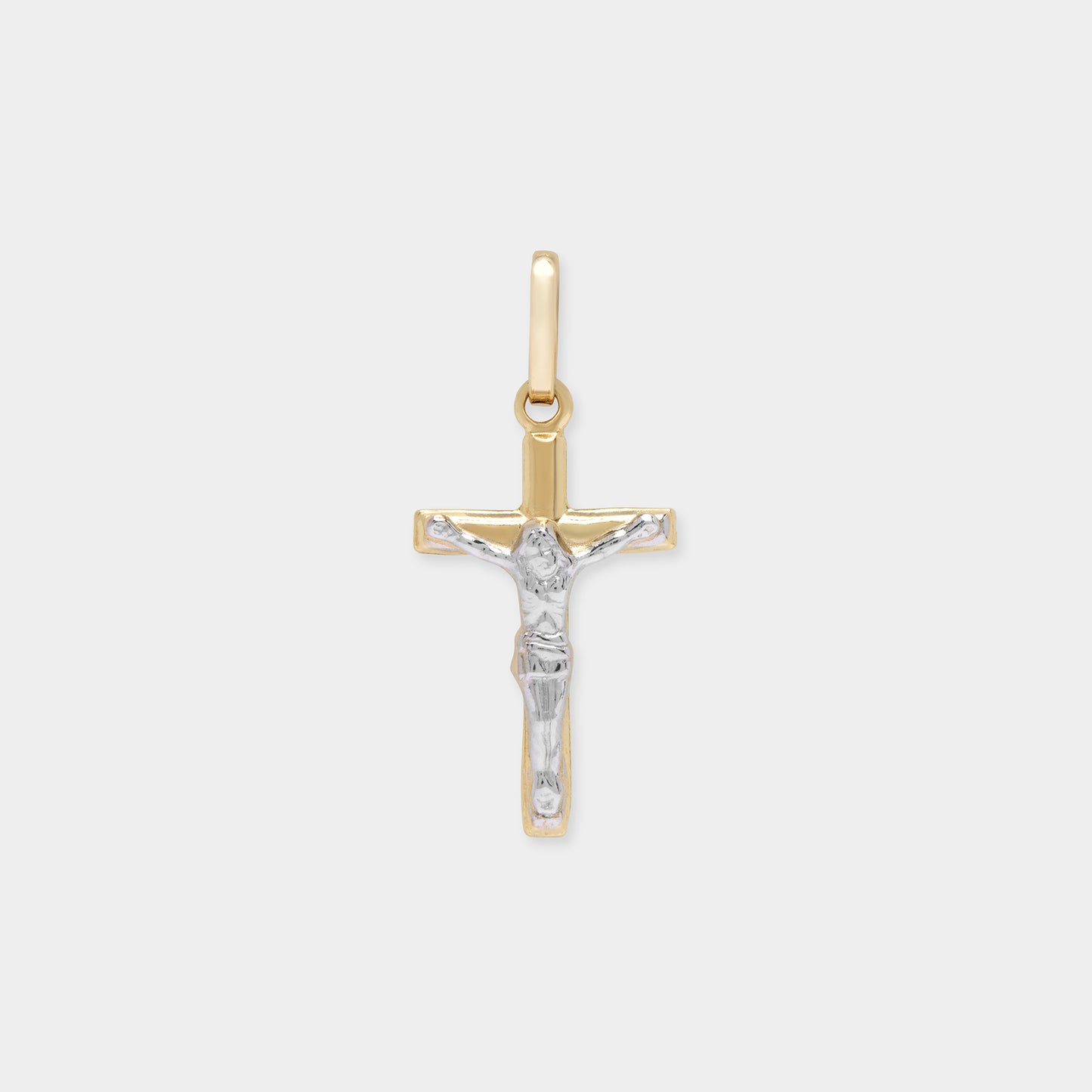 18K Yellow and White Gold Cross/Crucifix