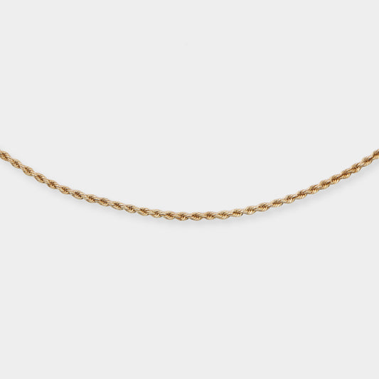 18 K Gold Rope Chain necklace