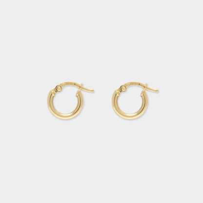 18K 金环 0.9 克 直径 1 厘米 描述