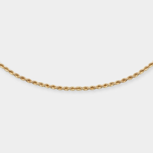 18 K Gold Rope Chain necklace