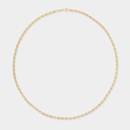 18K Yellow Gold Partridge eye flat link