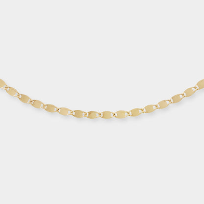 18K Yellow Gold Partridge eye flat link