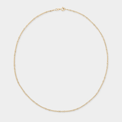 18 K Yellow Gold Classic Chain Infinity links necklace