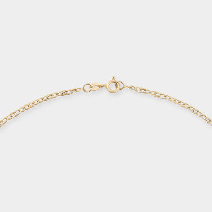 18 K Yellow Gold Classic Chain Infinity links necklace