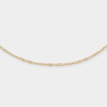 18 K Yellow Gold Classic Chain Infinity links necklace