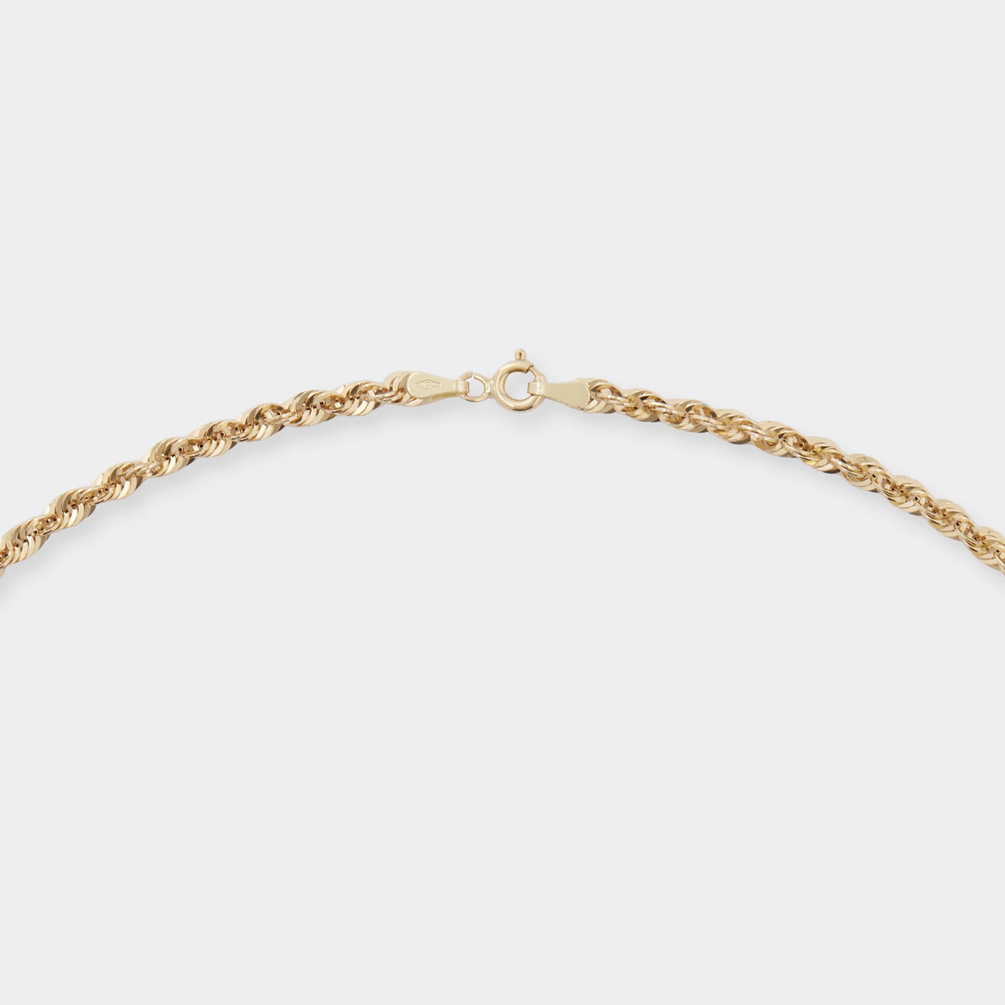 18K Yellow Gold Singapore chain necklace