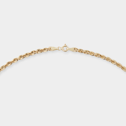 18K Yellow Gold Singapore chain necklace