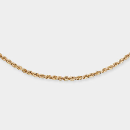 18K Yellow Gold Singapore chain necklace