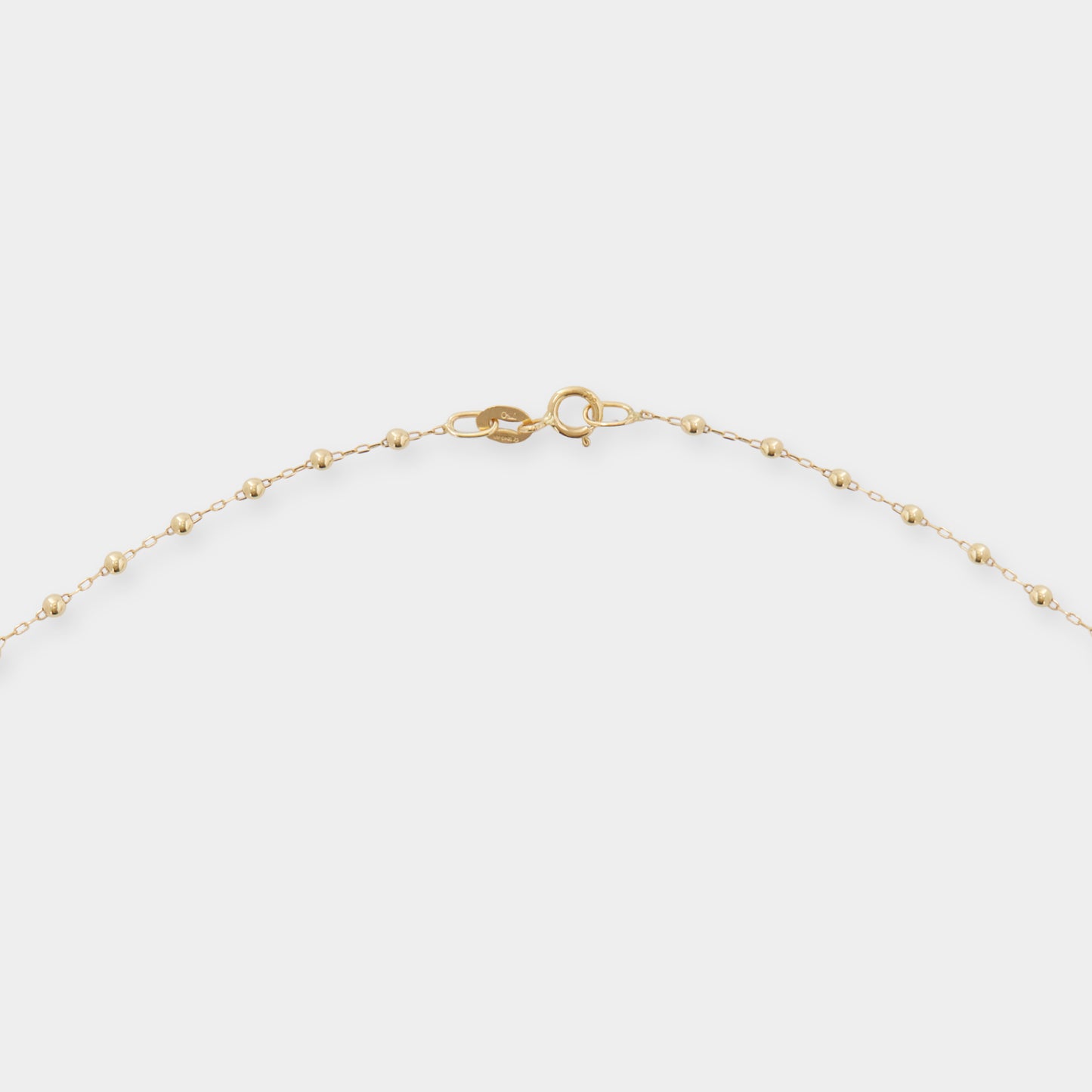 18K Gold Rosary Beads necklace