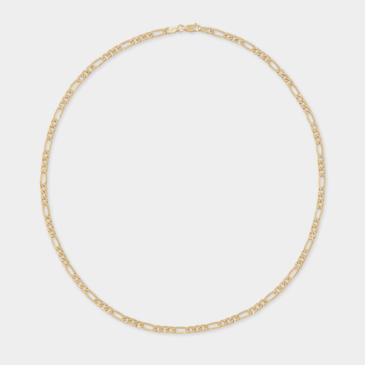 18 K Gold Figaro Link Necklace