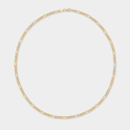 18 K Gold Figaro Link Necklace