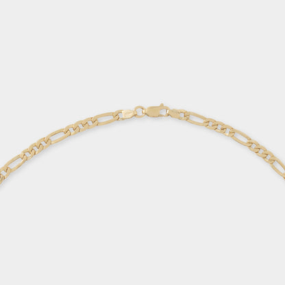18 K Gold Figaro Link Necklace