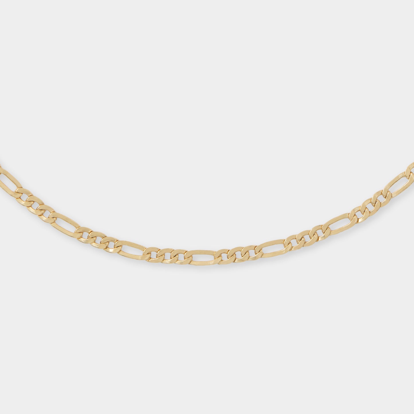 18 K Gold Figaro Link Necklace