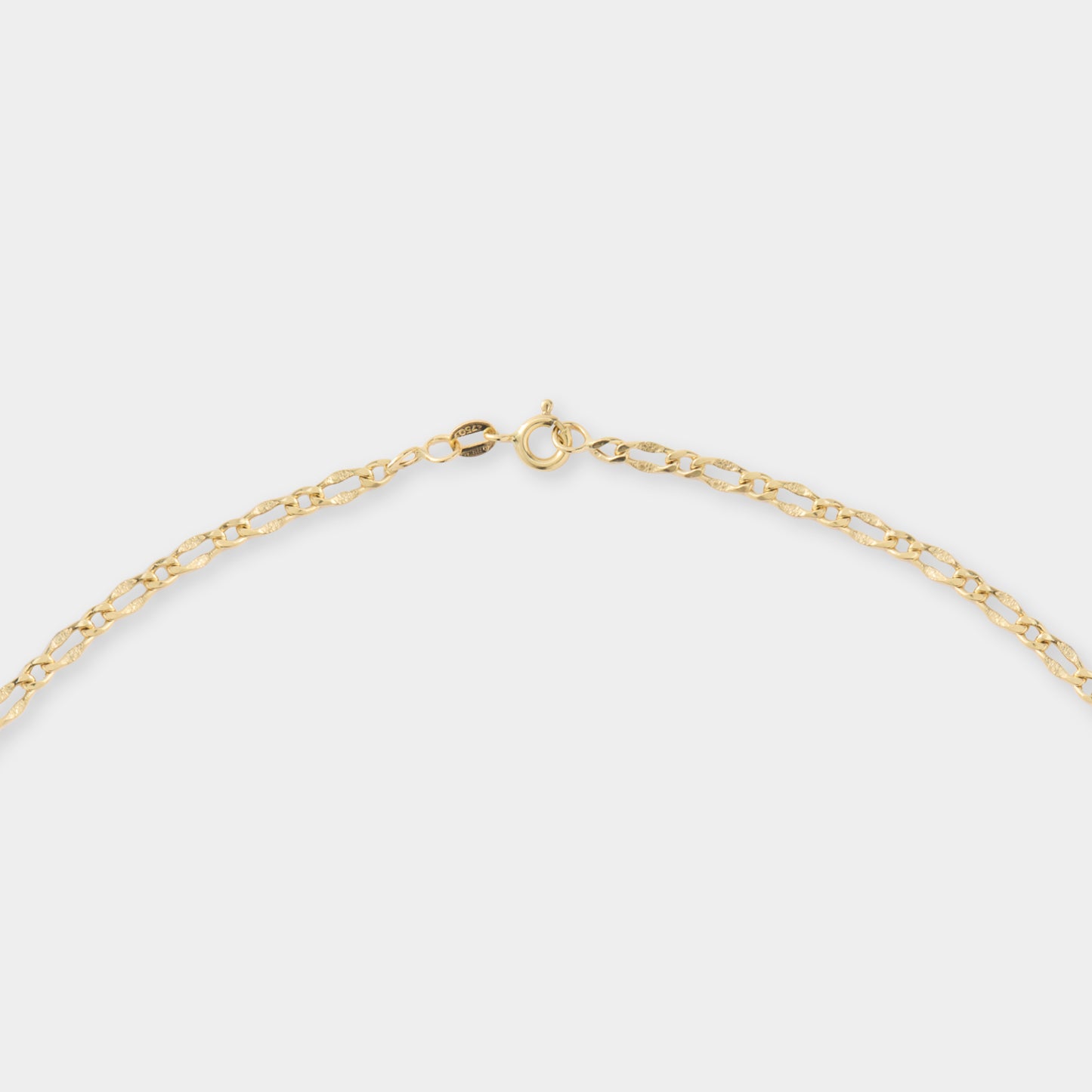 18 K Gold Figaro Link Necklace