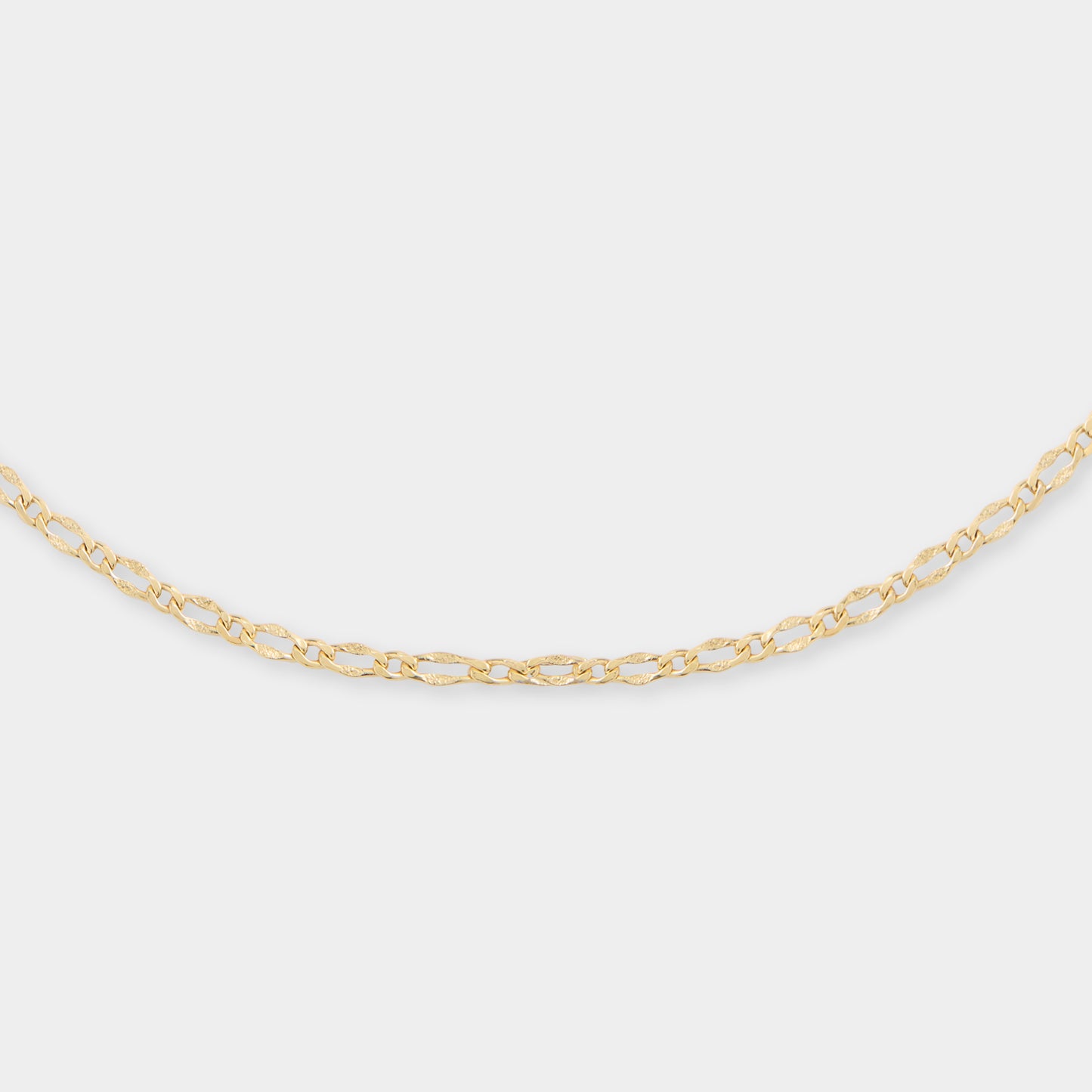 18 K Gold Figaro Link Necklace