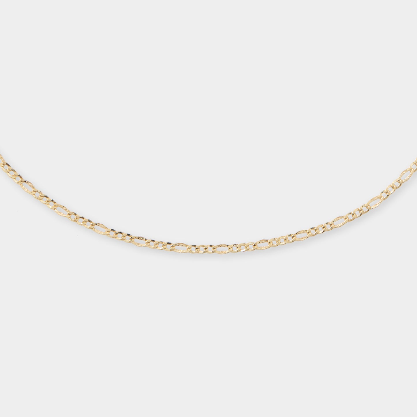 18 K Gold Figaro Link Necklace