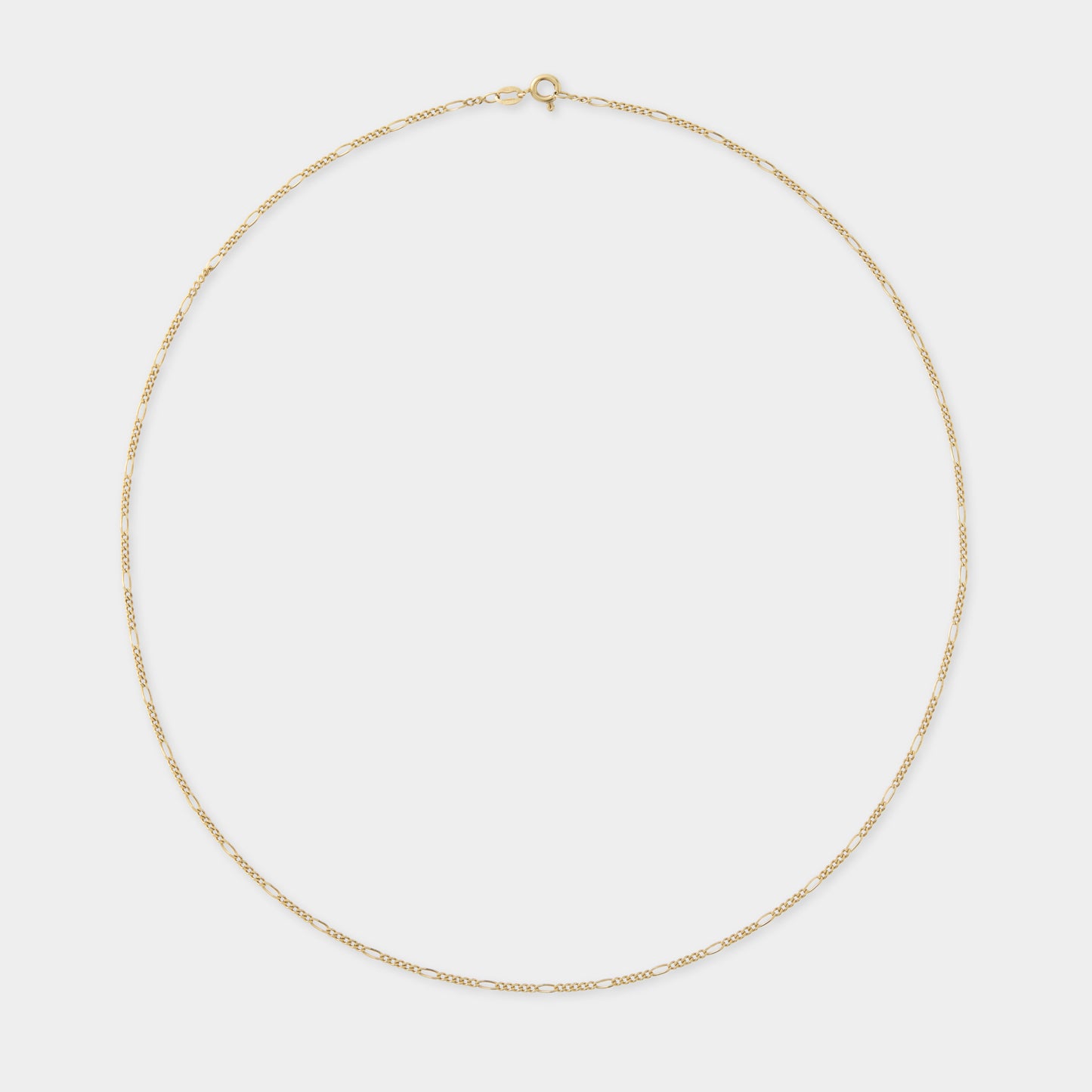 18 K Gold Figaro Link Necklace