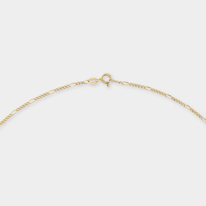18 K Gold Figaro Link Necklace