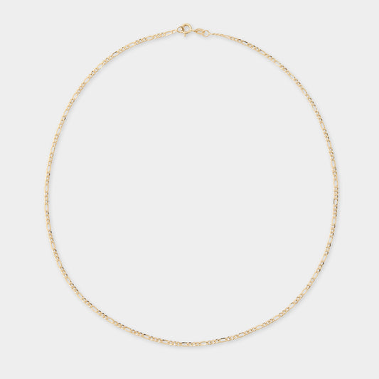 18 K Gold Figaro Link Necklace