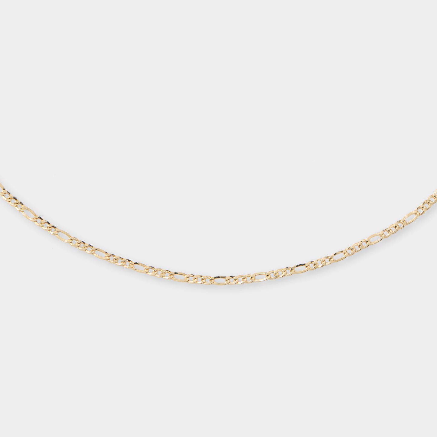 18 K Gold Figaro Link Necklace