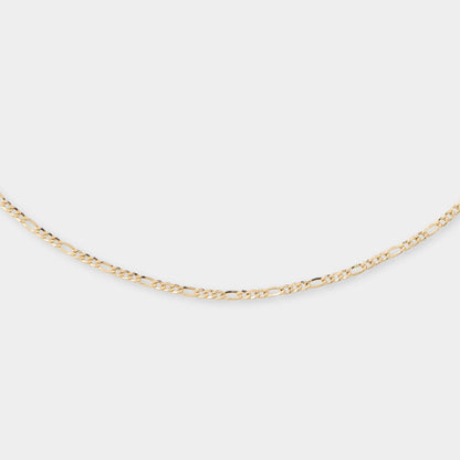 18 K Gold Figaro Link Necklace