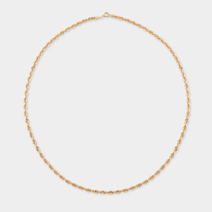 18K Gold Rope chain Necklace