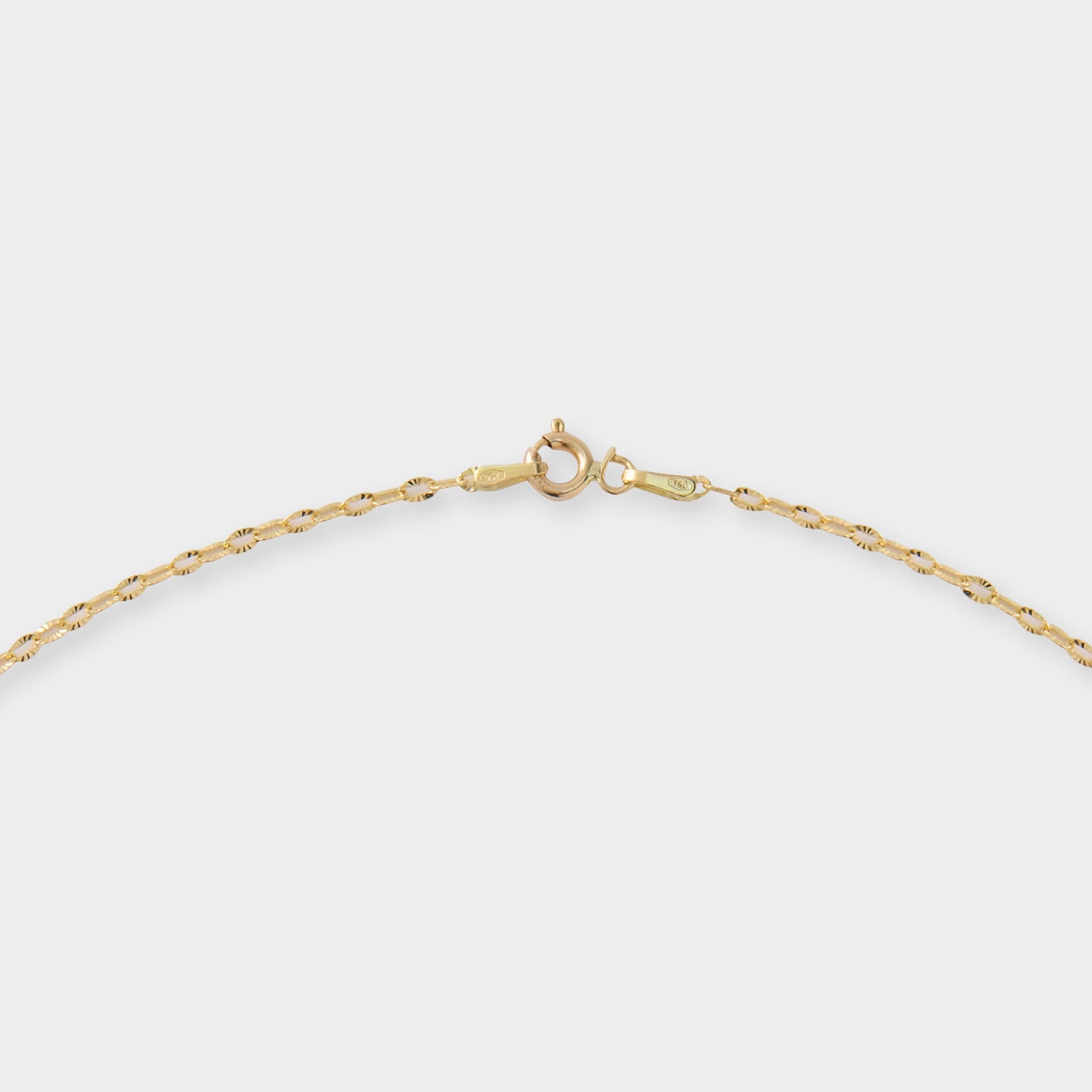 18 K Y Gold Concave Beat Necklace
