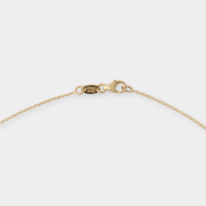 18 K Gold Anchor Necklace &18 K Yellow Gold  Oval Pendent & Stones