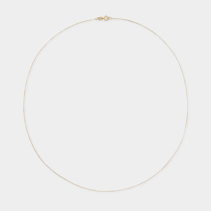 18 K Gold Box Chain Necklace