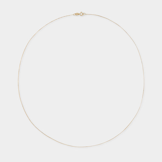 18 K Gold Box Chain Necklace