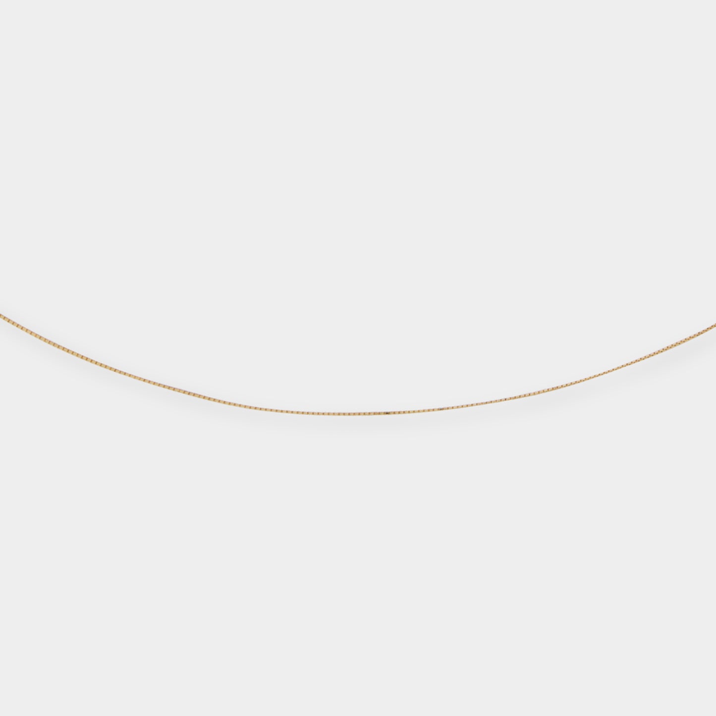 18 K Gold Box Chain Necklace